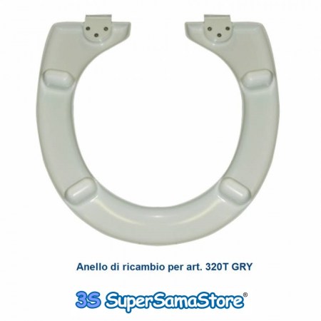 Anello per COPRIWATER BIDET modello 320 - vista inferiore dei paracolpi-